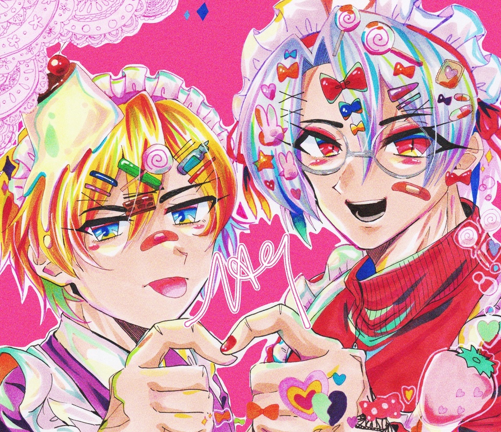 中色紙 ジャージメイド 原画