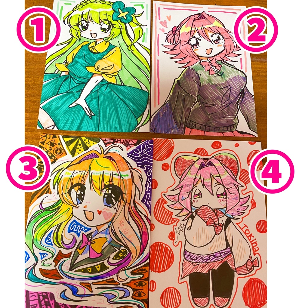 原画 水性ペン オリジナル 女の子