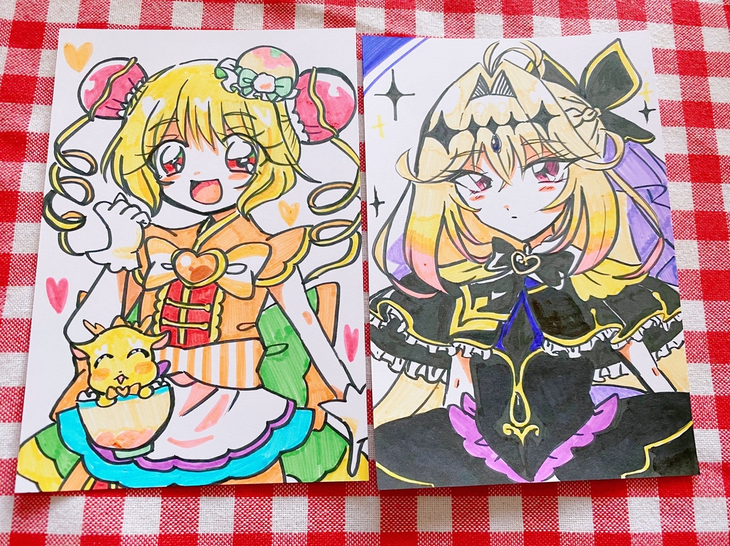 プリキュア ポストカードサイズ原画