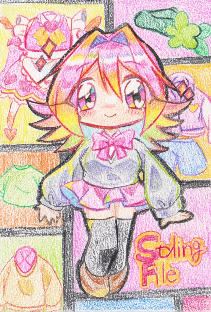 色鉛筆原画 L版サイズ