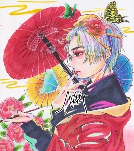 小色紙原画「乱」