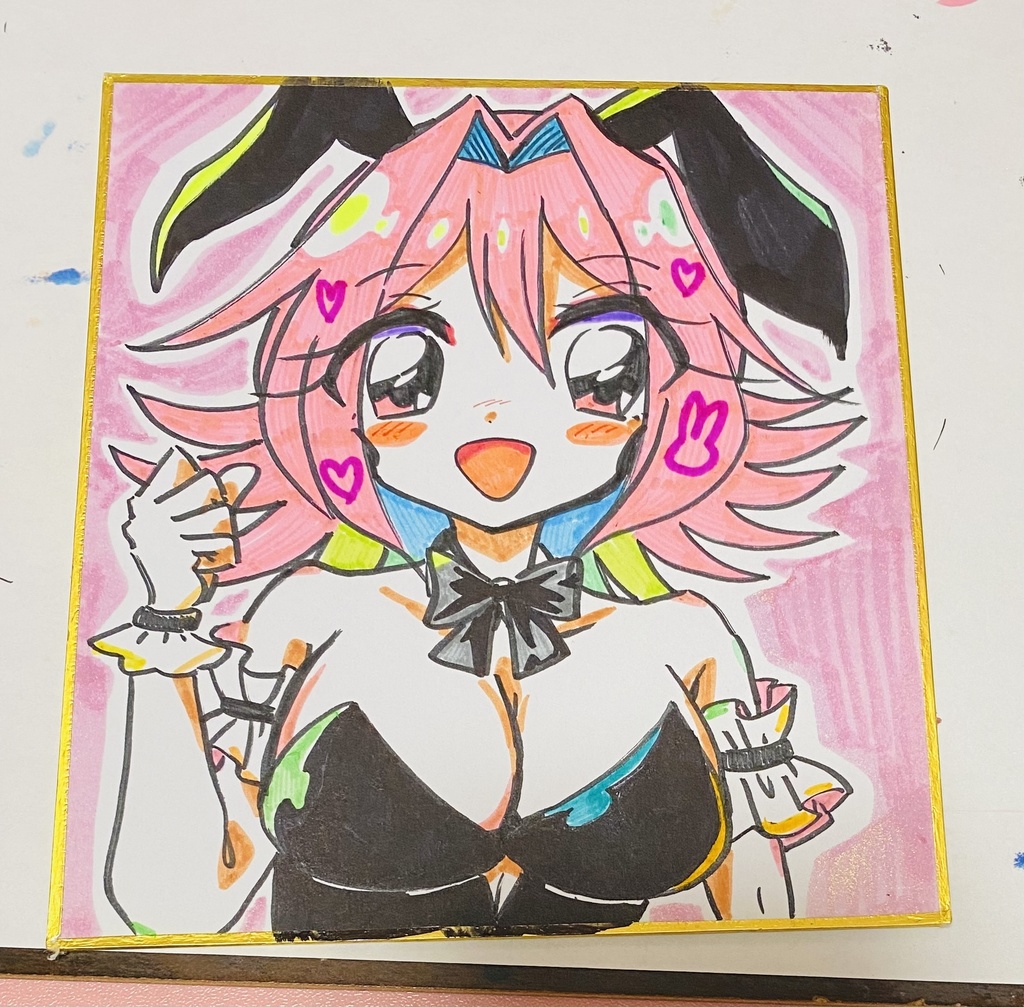バニーさん色紙