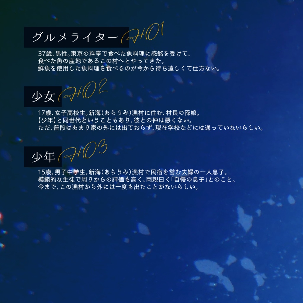 マーダーミステリー『新海漁村殺人事件』