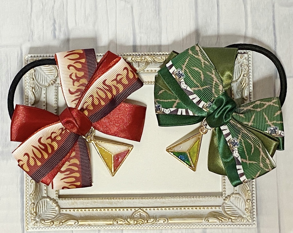 鬼滅の刃風 グログランリボンヘアゴムセット Rei Lab Booth