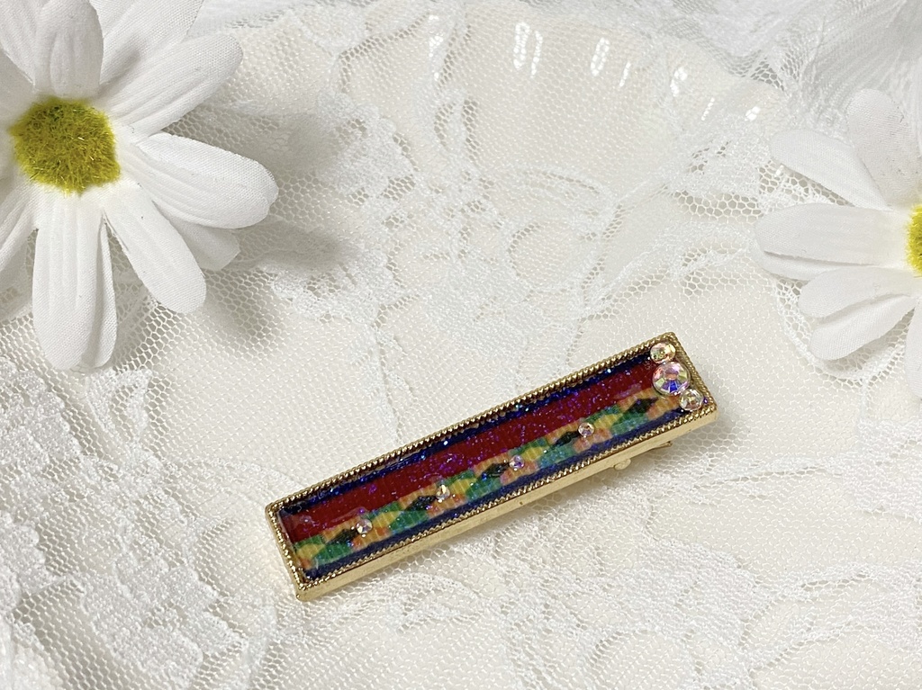 鬼滅の刃風⭐︎ 冨岡義勇イメージヘアクリップ