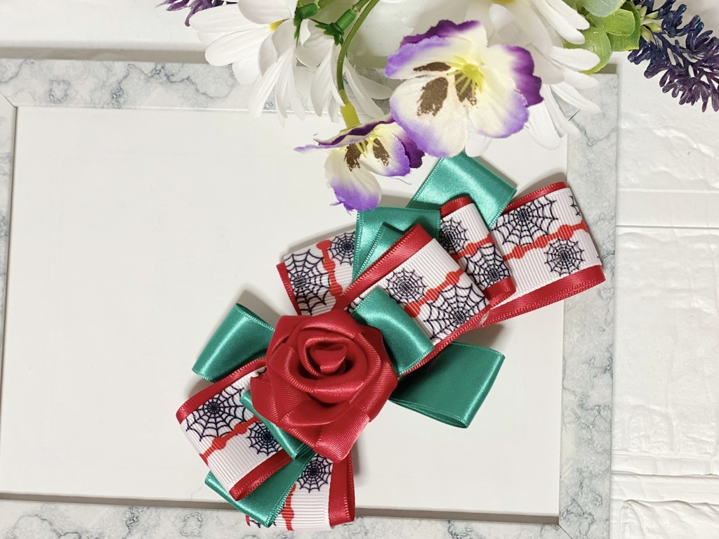 鬼滅の刃風⭐︎下弦の伍 累イメージバレッタ