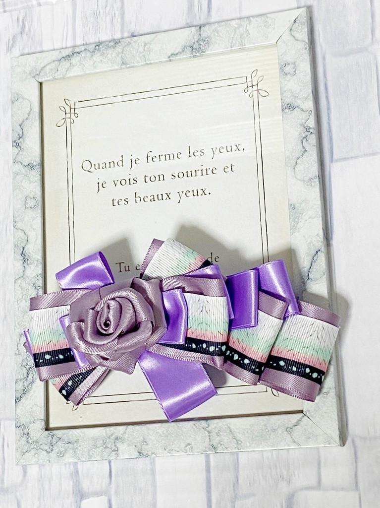 鬼滅の刃風⭐︎胡蝶しのぶイメージバレッタ