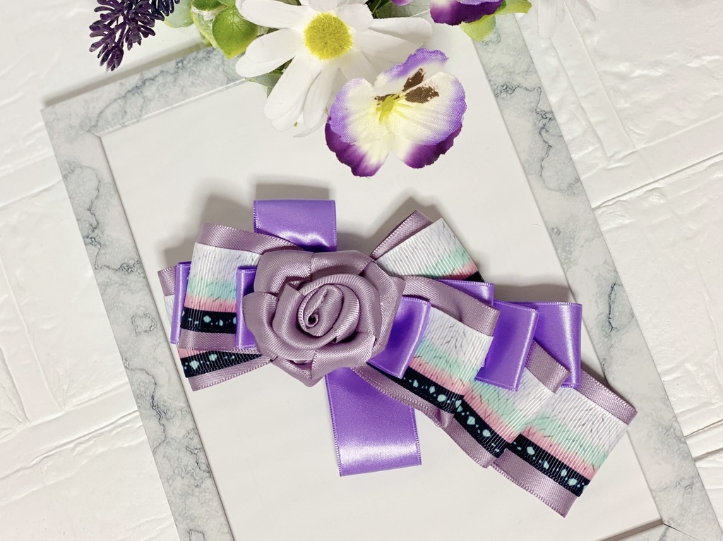 鬼滅の刃風⭐︎胡蝶しのぶイメージバレッタ