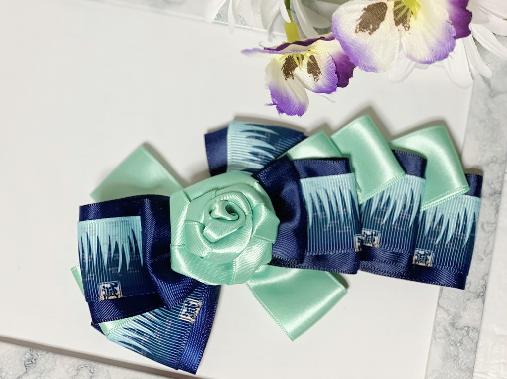 鬼滅の刃風⭐︎時透無一郎イメージバレッタ