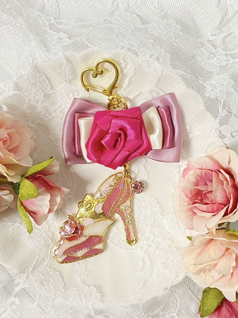 プリンセスモチーフハイヒールキーホルダー