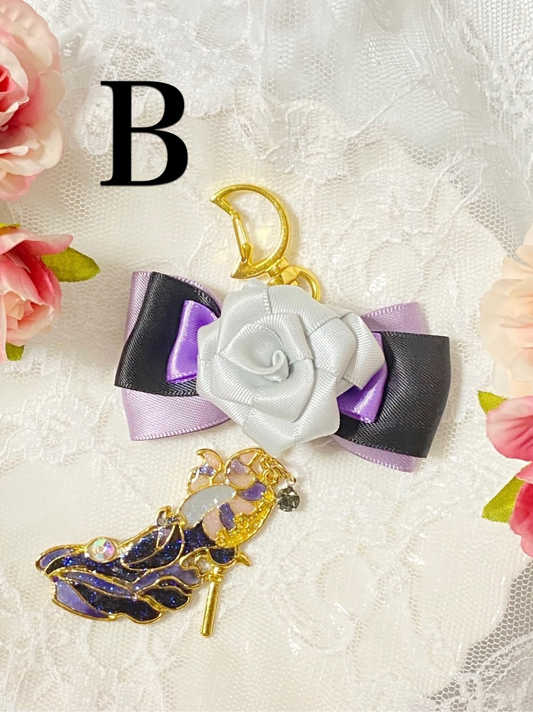 プリンセスモチーフハイヒールキーホルダー