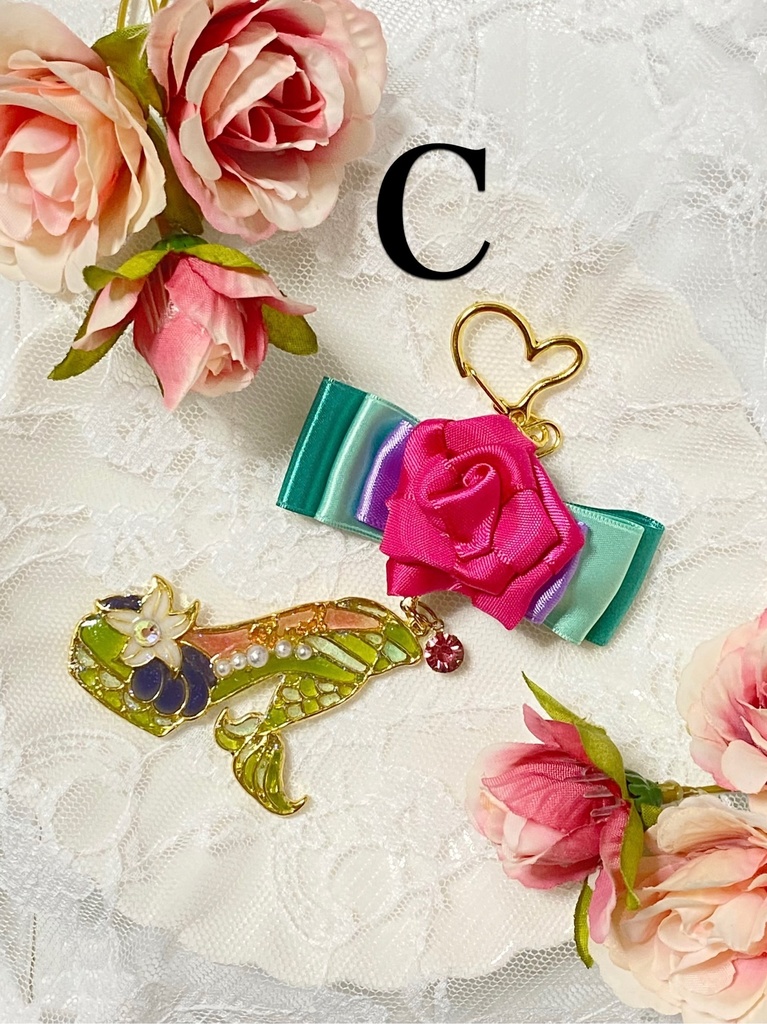 プリンセスモチーフハイヒールキーホルダー