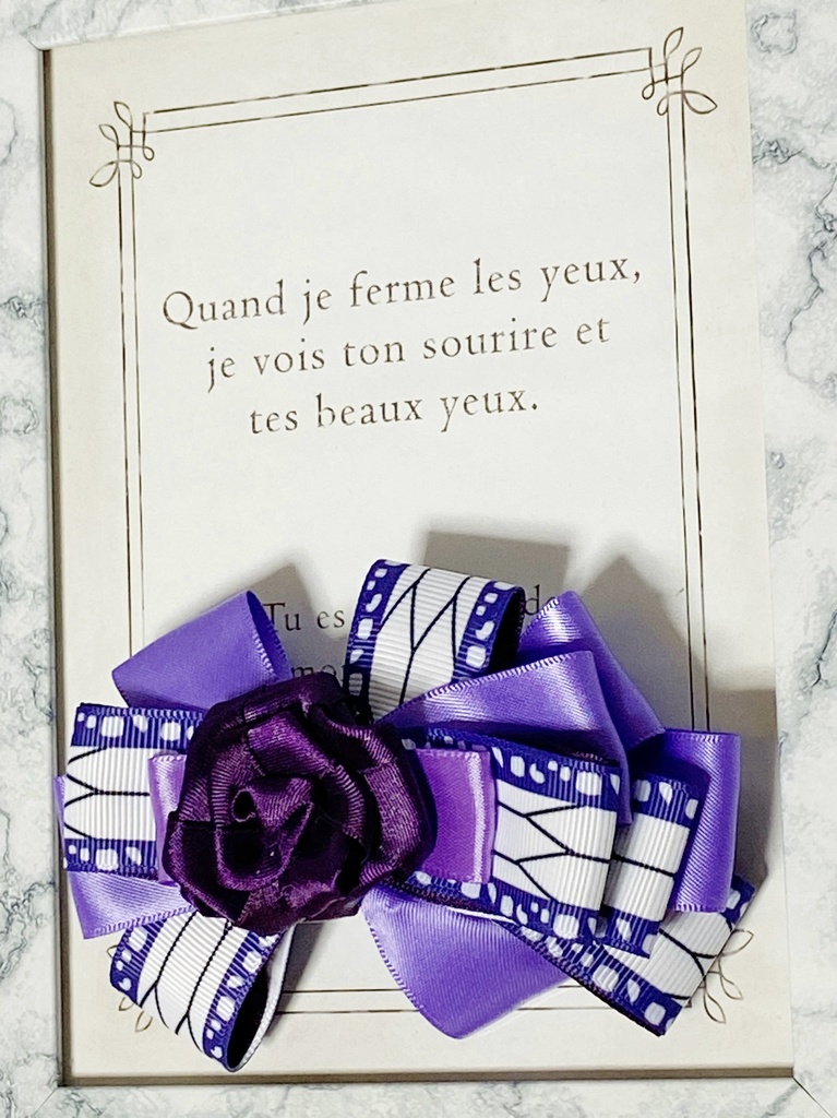 鬼滅の刃風⭐︎胡蝶しのぶイメージバレッタ