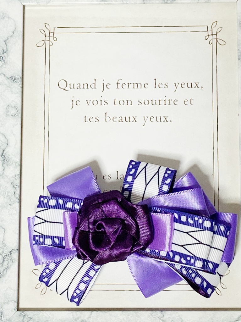 鬼滅の刃風⭐︎胡蝶しのぶイメージバレッタ