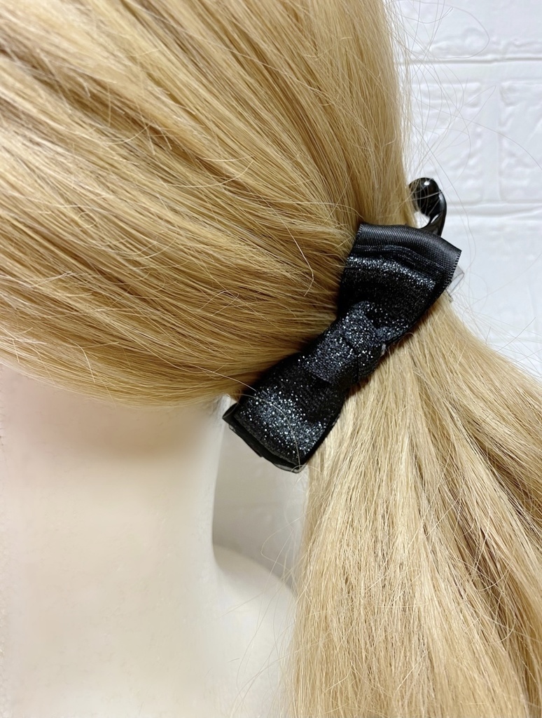 キラキラリボンのバナナクリップ