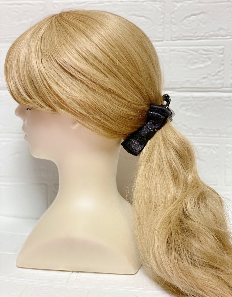 キラキラリボンのバナナクリップ