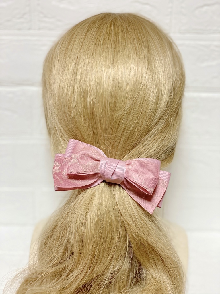 選べるカラー*レースリボンクリップ