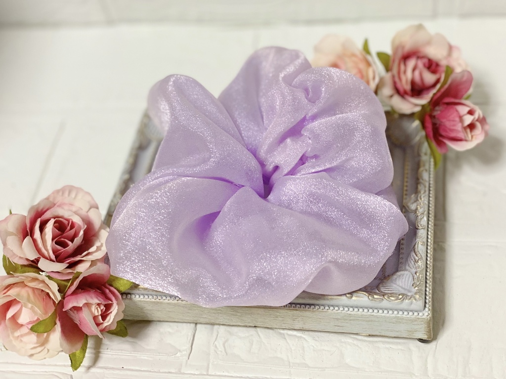 キラキラオーガンジーシュシュ