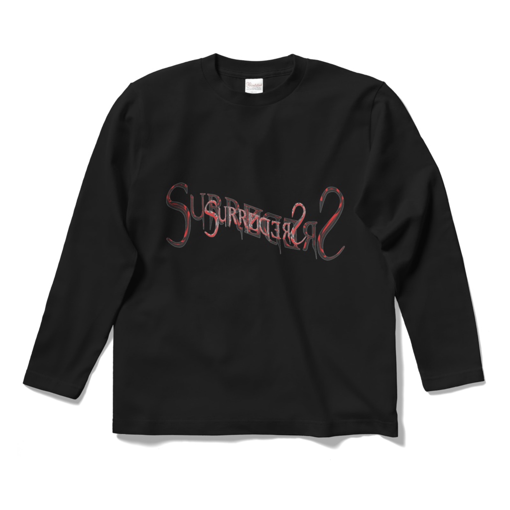 SURRENDERS BLACK LONG TSHIRT - RED METAL