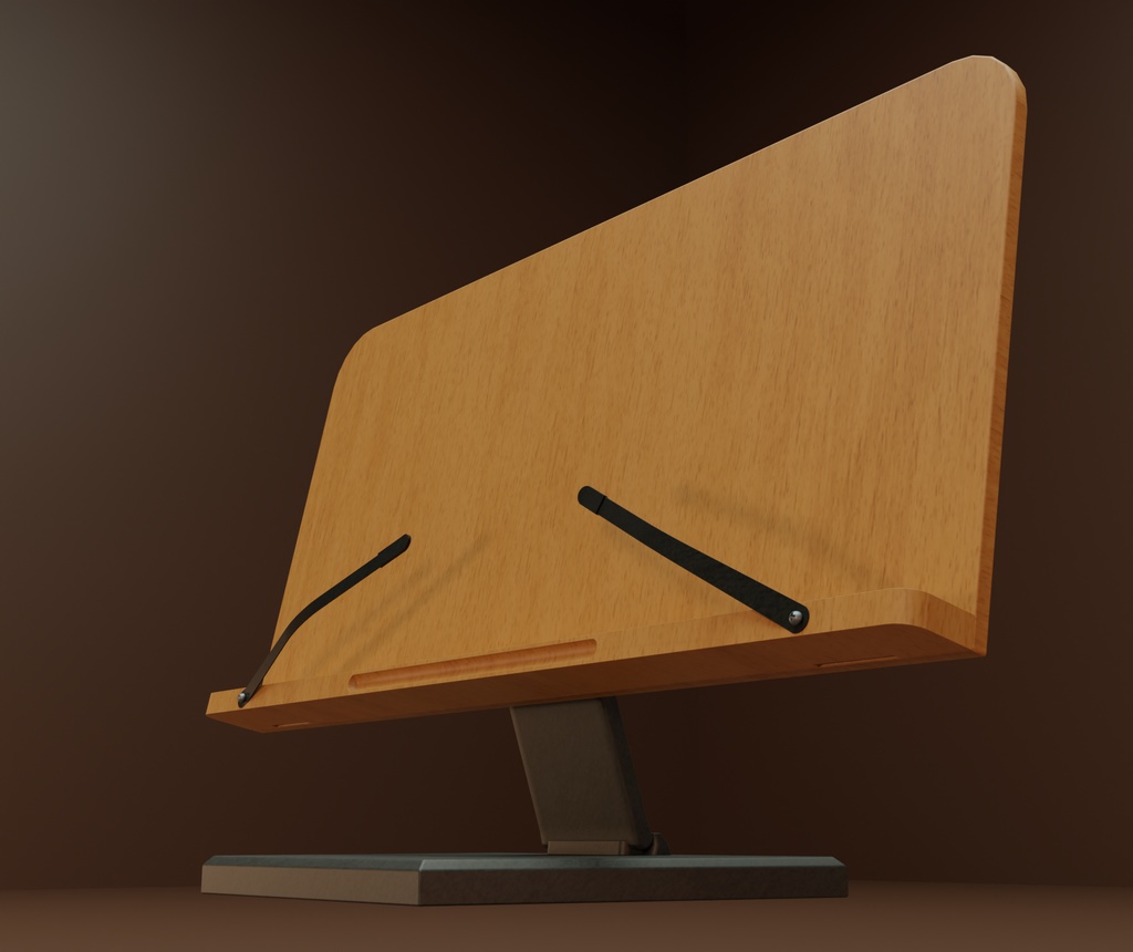 【Free】書見台【3Dモデル】