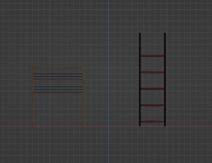 【Free】棚セット【3Dモデル】