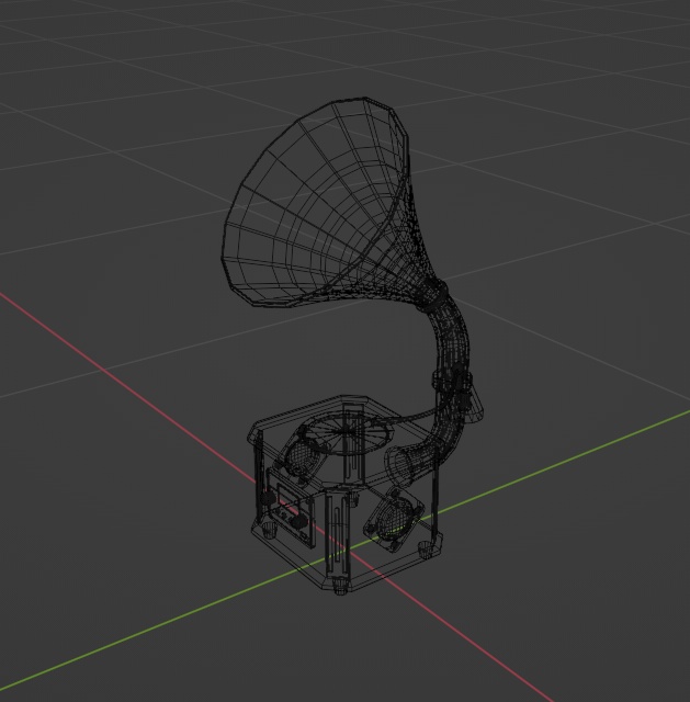 【3Dモデル】蓄音機【インテリア】