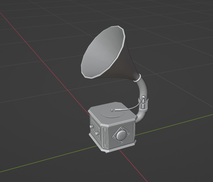 【3Dモデル】蓄音機【インテリア】