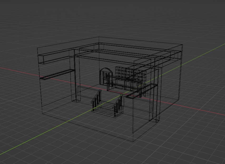 【3Dモデル】バー内装セット【3D素材】