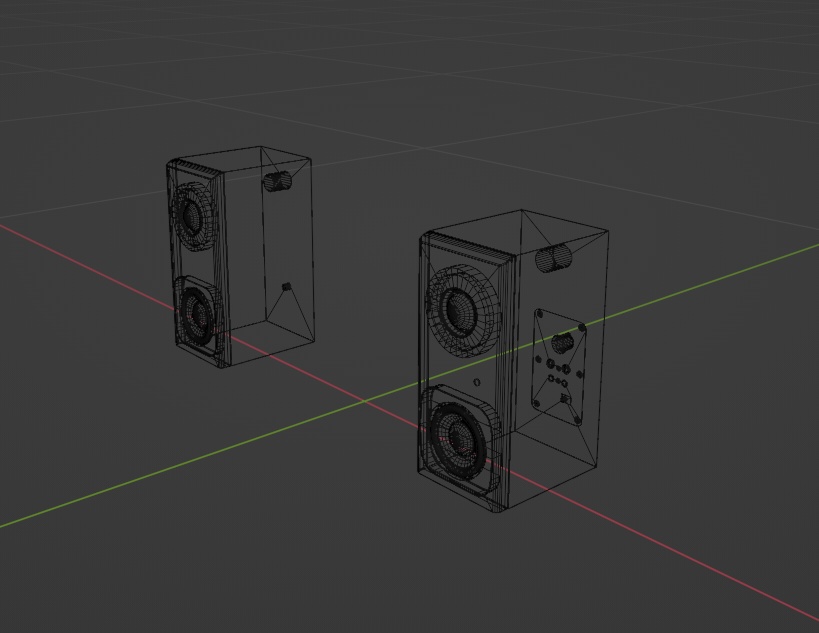 【Free】音響セット【3Dモデル】