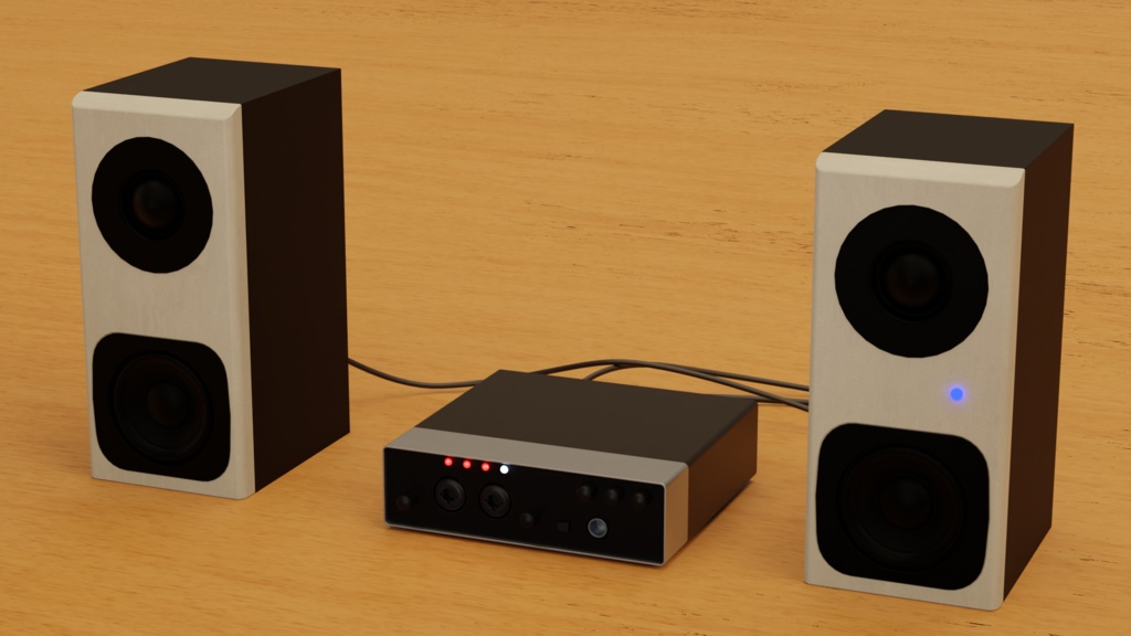 【Free】音響セット【3Dモデル】