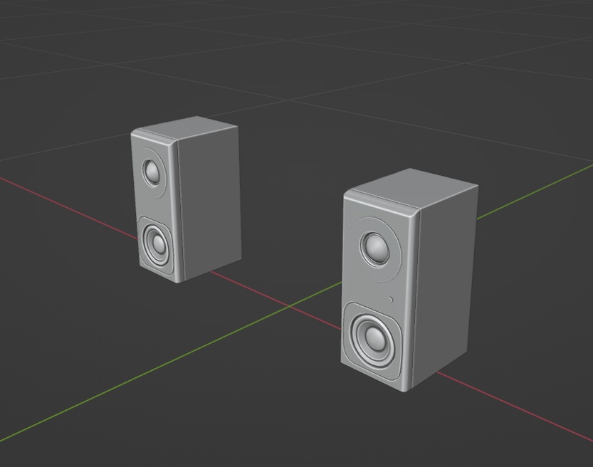 【Free】音響セット【3Dモデル】