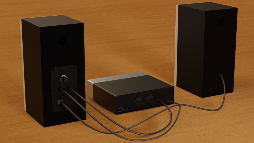 【Free】音響セット【3Dモデル】