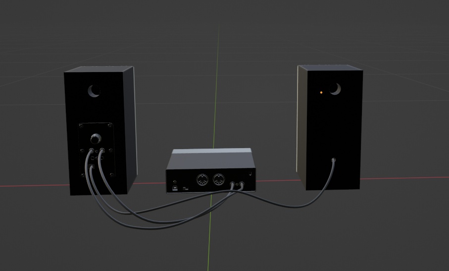 【Free】音響セット【3Dモデル】