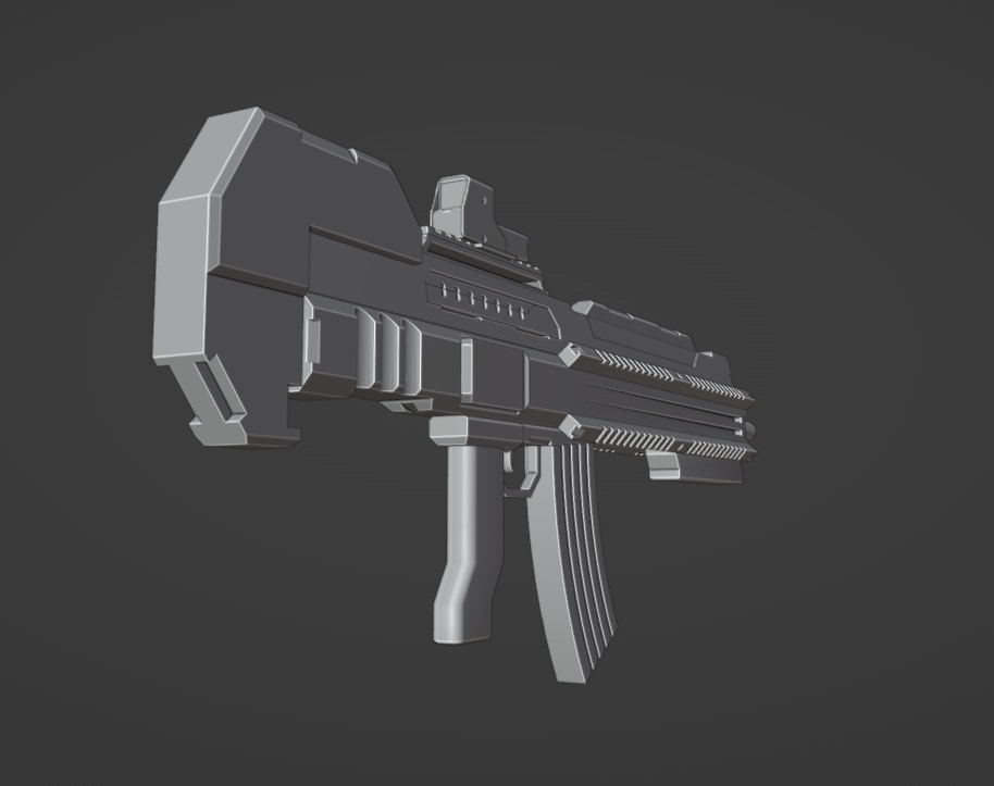 【3Dモデル】アサルトライフル【オリジナル】