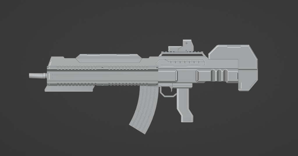 【3Dモデル】アサルトライフル【オリジナル】