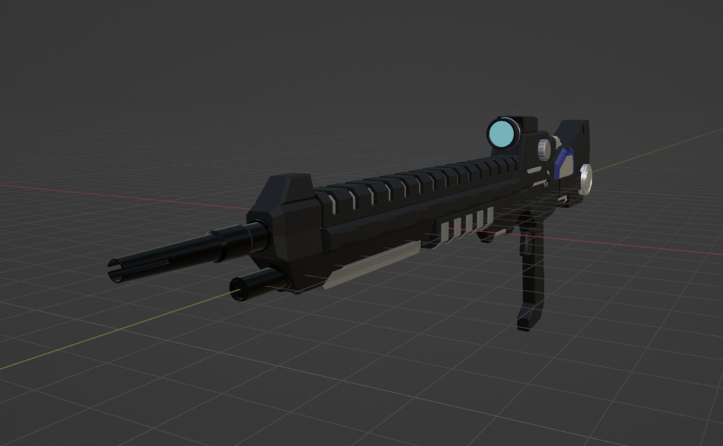 【3Dモデル】メカ系兵装 ライフル 【law highセットパック】