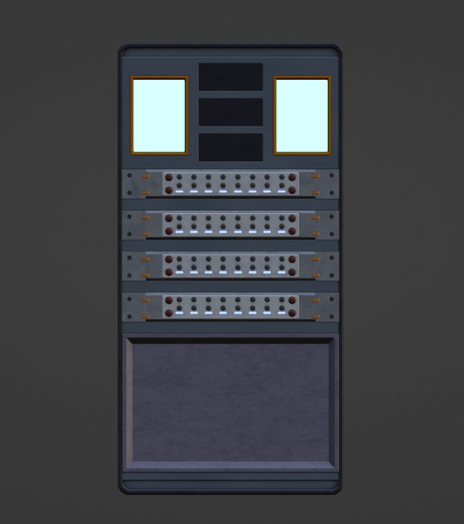 【3Dモデル】サーバー機械