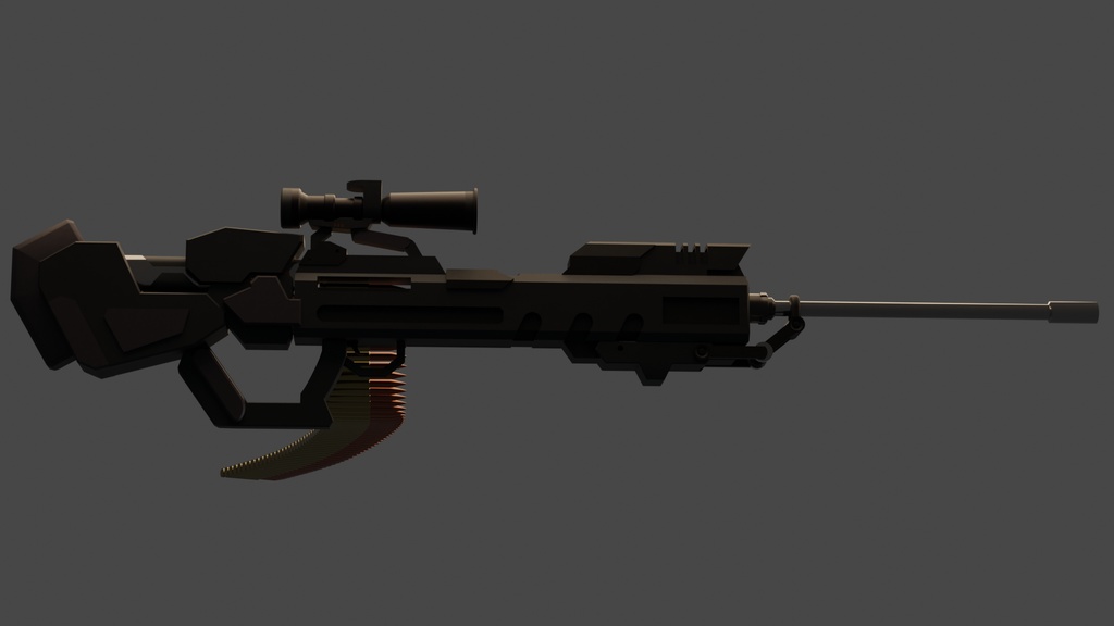 【Free】マシンガン(おまけ)【3Dモデル】【武器】