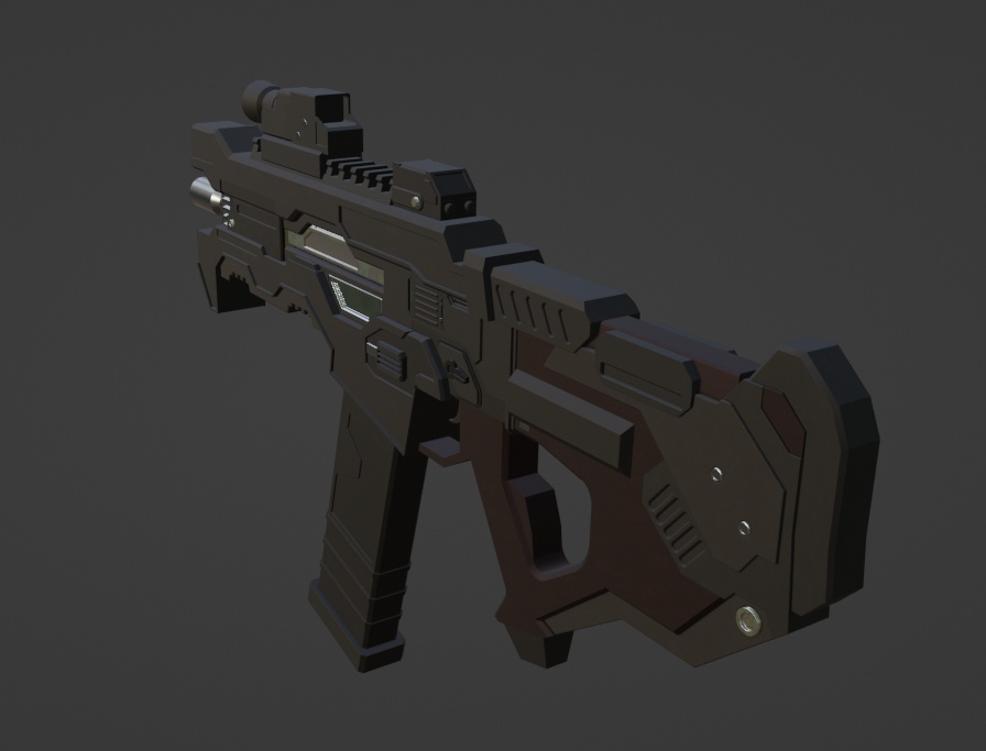 【3Dモデル】アサルトライフル【武器】