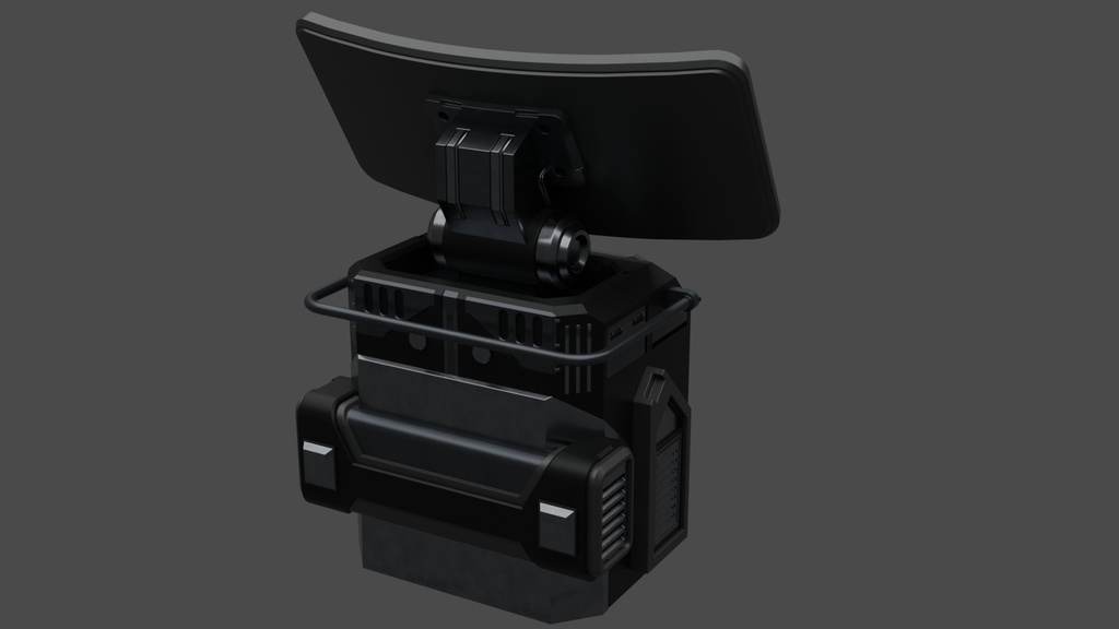 【Free】SFに出てきそうなコンピューター【3Dモデル】