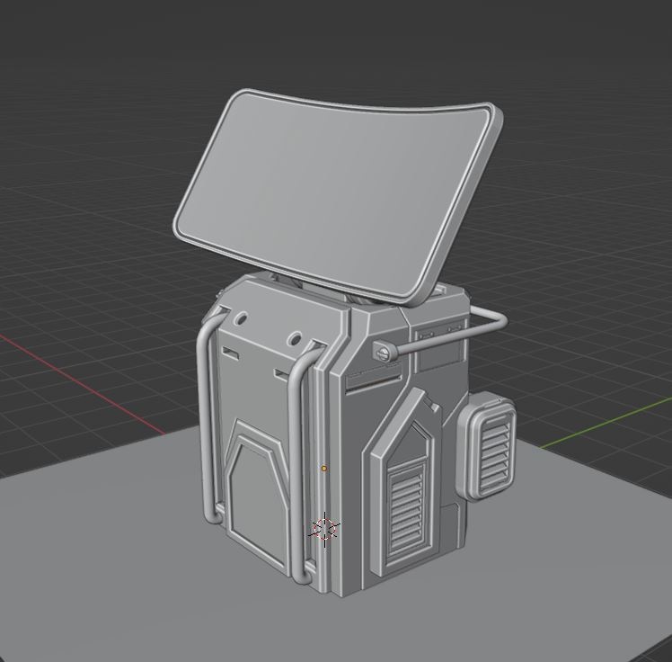 【Free】SFに出てきそうなコンピューター【3Dモデル】