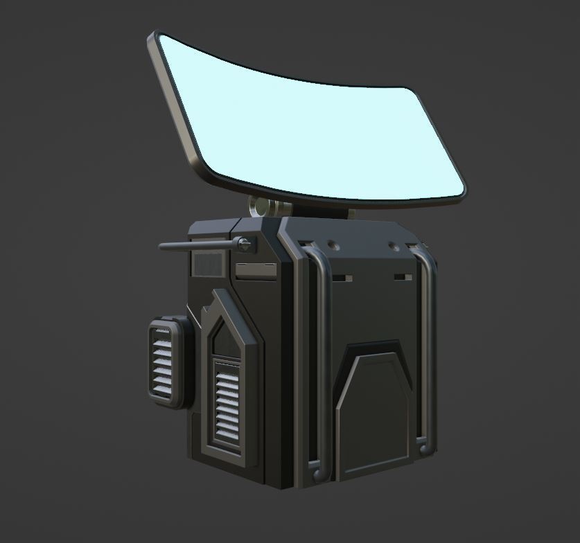 【Free】SFに出てきそうなコンピューター【3Dモデル】