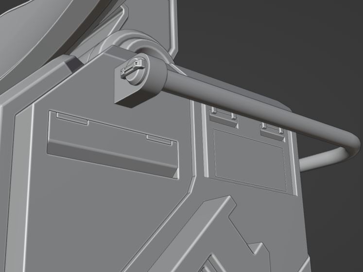 【Free】SFに出てきそうなコンピューター【3Dモデル】