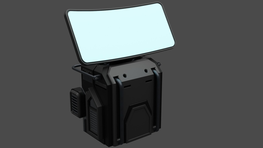 【Free】SFに出てきそうなコンピューター【3Dモデル】