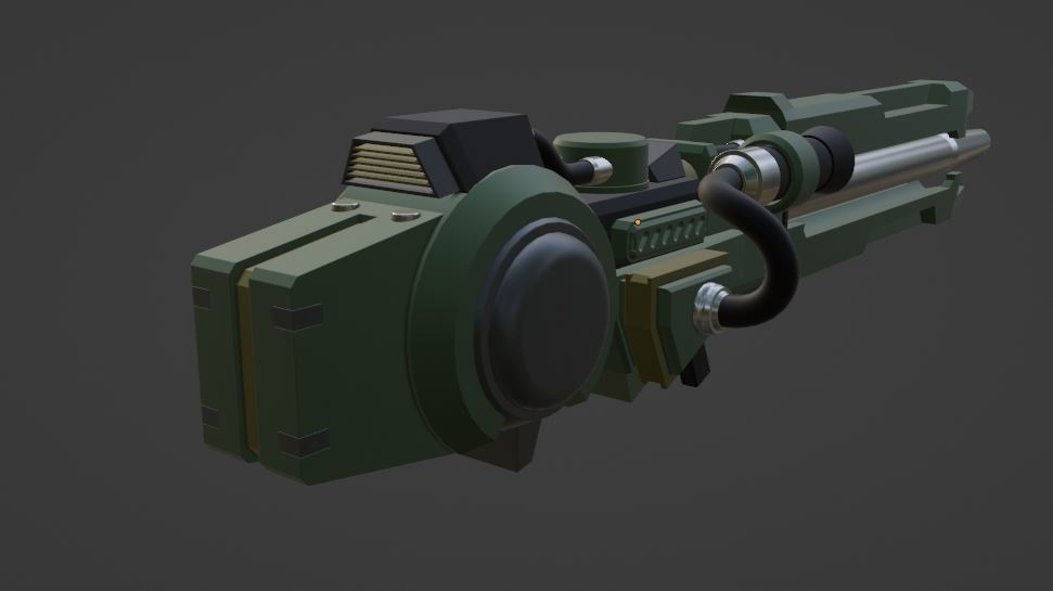 【Free】大型兵装ランチャーver.1.0【3Dモデル武器】