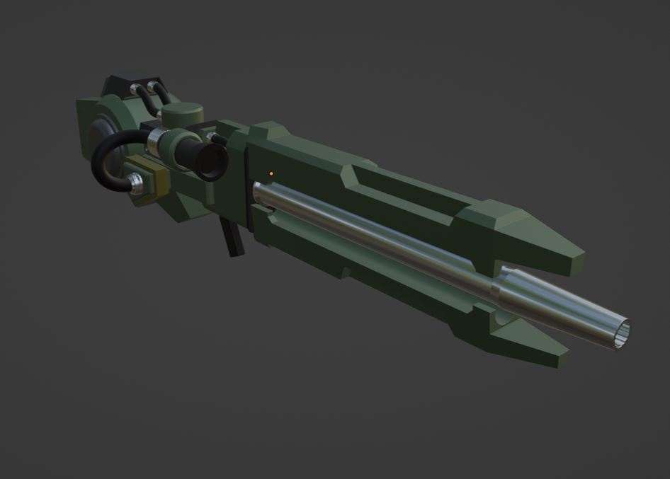 【Free】大型兵装ランチャーver.1.0【3Dモデル武器】