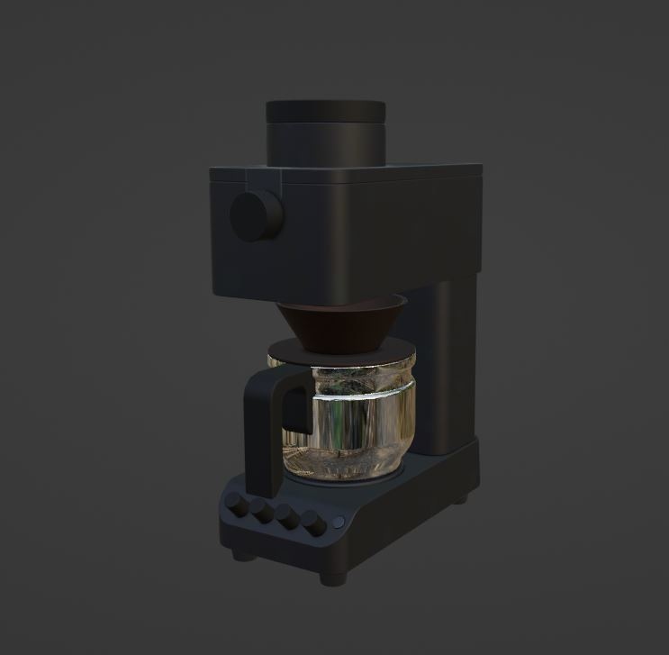 【Free】コーヒーメーカーセット【3Dモデル】