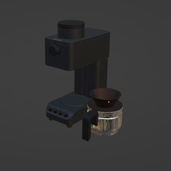 【Free】コーヒーメーカーセット【3Dモデル】