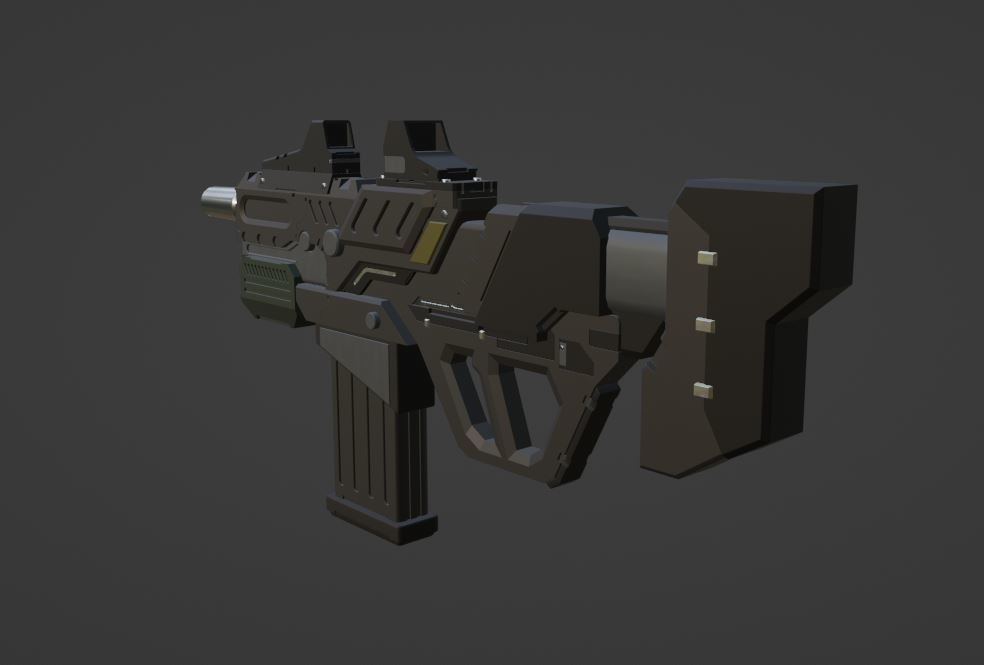 【3Dモデル】兵装アサルトライフル high&law パックセット【3Dモデル武器】