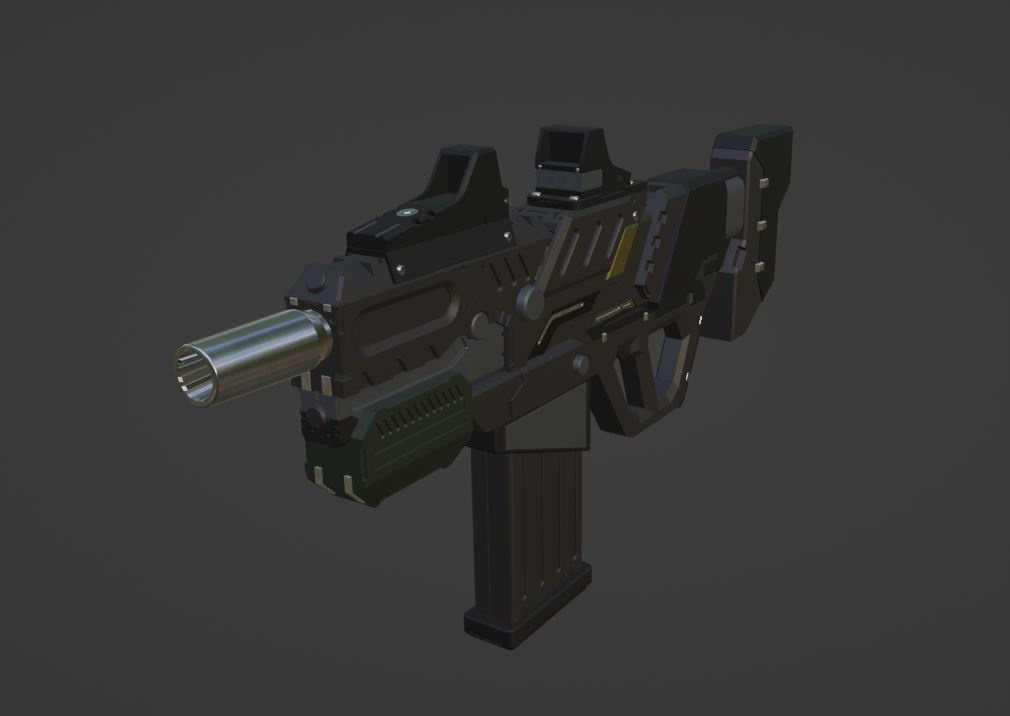 【3Dモデル】兵装アサルトライフル high&law パックセット【3Dモデル武器】